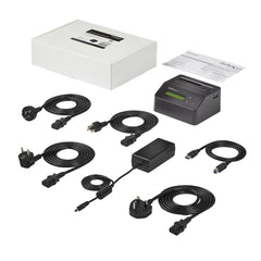 StarTech.com Single Bay Hard Drive Eraser, Standalone HDD/SSD Sanitizer, 4Kn, USB 3.0 to SATA III (6 Gbps), 9 Erase Modes, LCD Display, Secure Erase Hard Disk Sanitizer Dock, DB-9 Printer Port, TAA Compliant