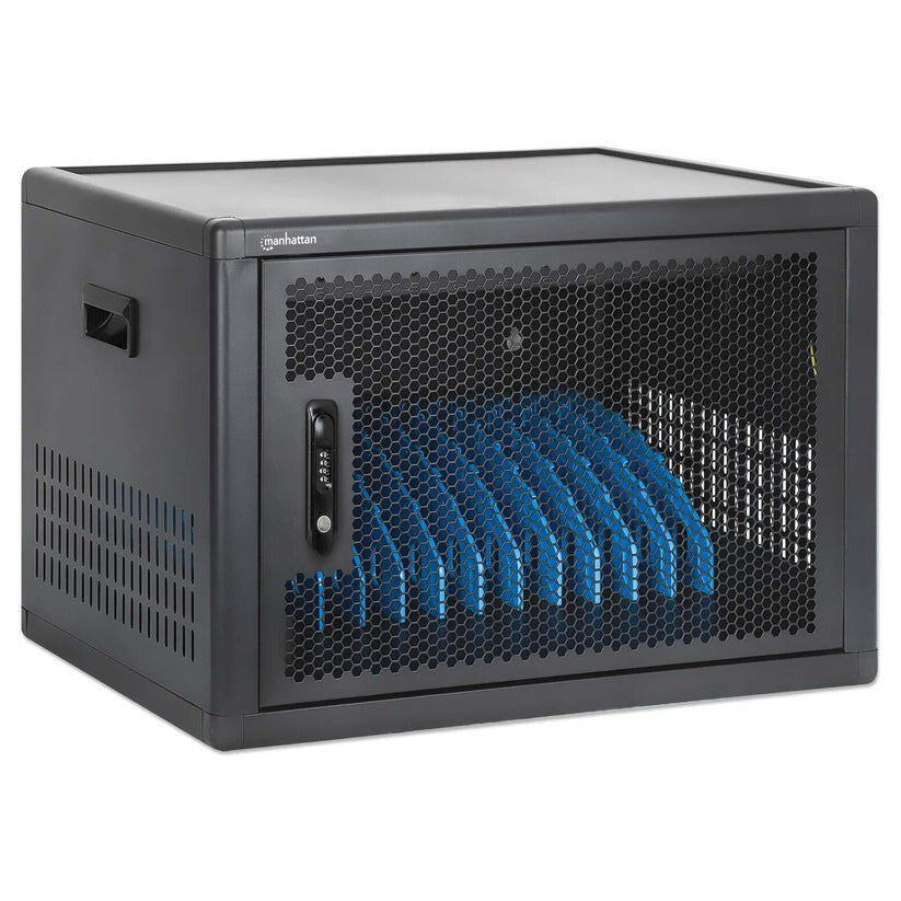 Manhattan Laptop Charging Cabinet Desktop (or trolley) via USB-C 65W 16" 12-bay, Suitable for USB-C laptops - image 3