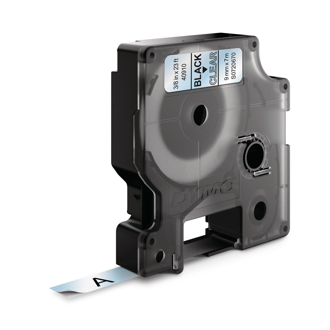 DYMO Authentic D1 Labels | Black Print on Clear Tape | 9 mm x 7 m | Self-Adhesive Labels for LabelManager - image 2