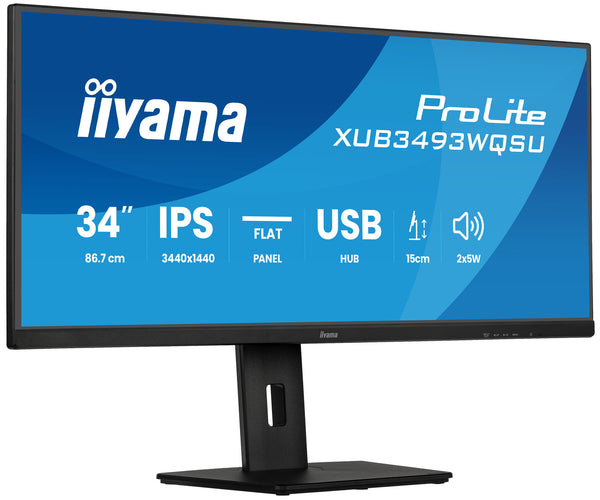 iiyama ProLite 34" UltraWide QHD 120Hz Monitor (XUB3493WQSU-B6)