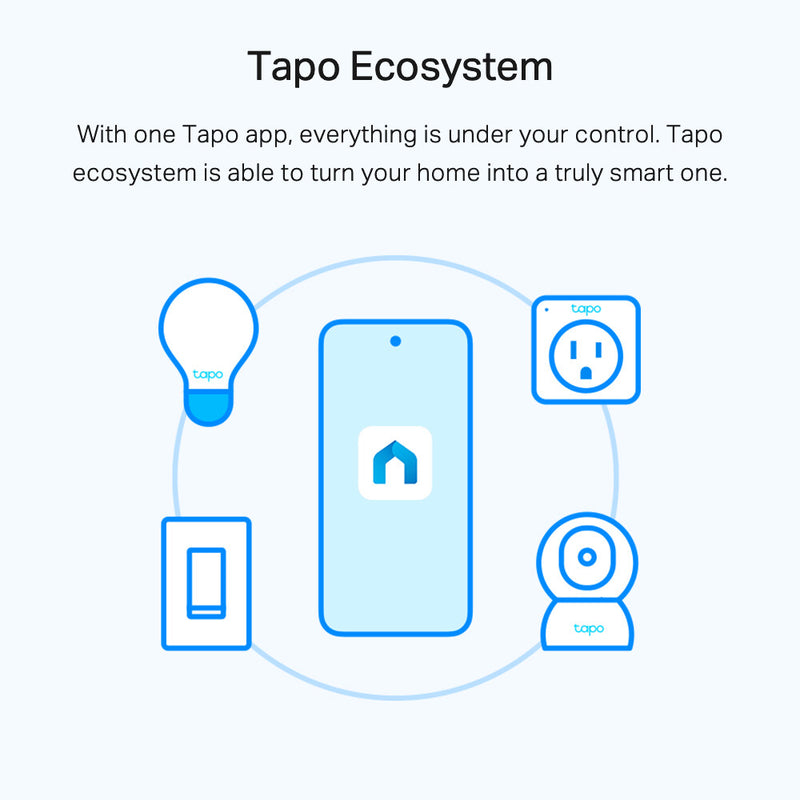 TP-Link Tapo Smart Wi-Fi Light Bulb, Dimmable