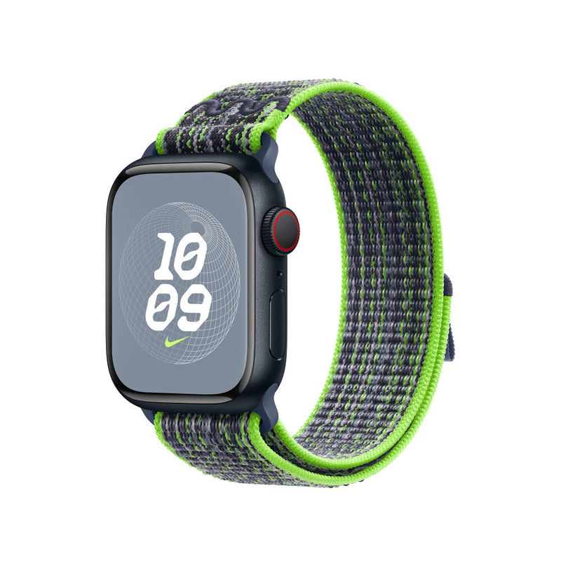 Apple 41mm Bright Green/Blue Nike Sport Loop