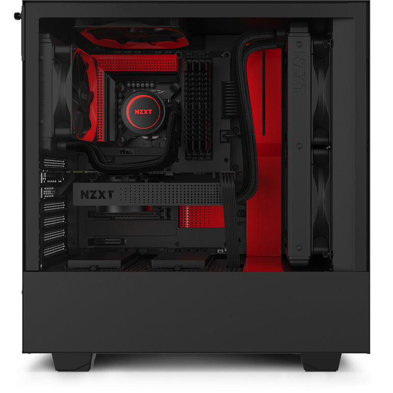 NZXT H510 Midi Tower Black, Red