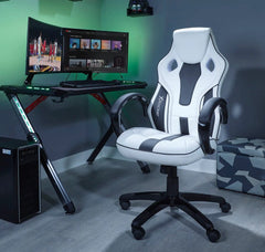 X Rocker | Maverick Ergonomic Office Gaming Chair - White/Black
