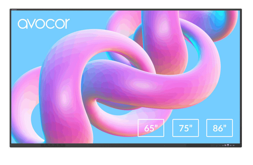 Avocor AVS-8610E interactive whiteboard 2.18 m (86") 3840 x 2160 pixels Touchscreen Black USB / RF Wireless - image 4