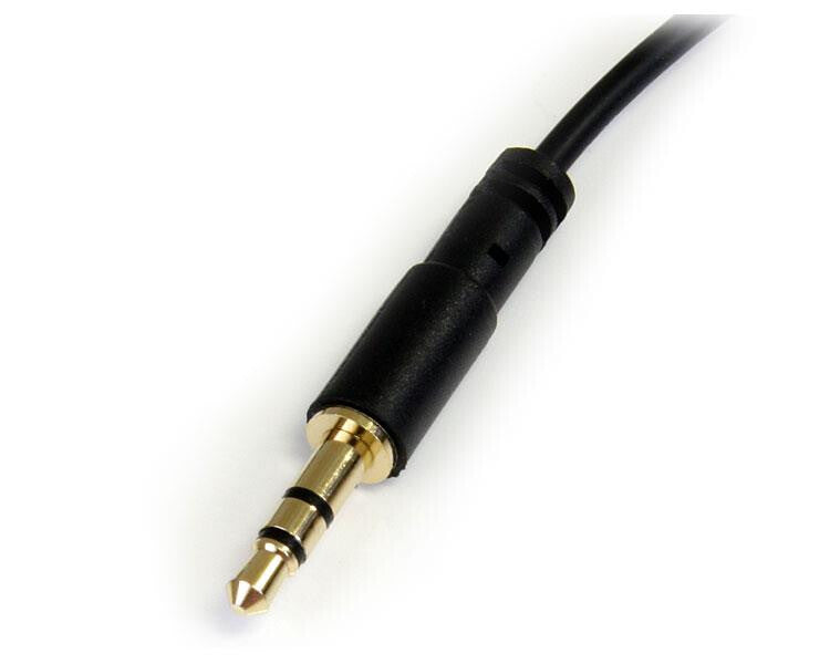 StarTech.com 1 ft Slim 3.5mm to Right Angle Stereo Audio Cable - M/M - image 3