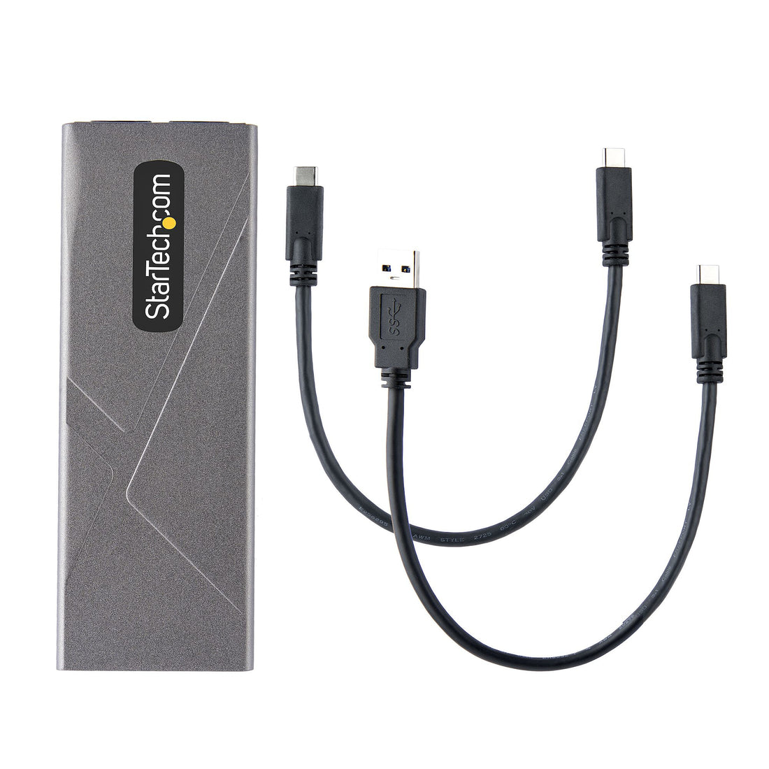 StarTech.com USB-C 10Gbps to M.2 NVMe or M.2 SATA SSD Enclosure - Tool-free External M.2 PCIe/SATA NGFF SSD - image 5