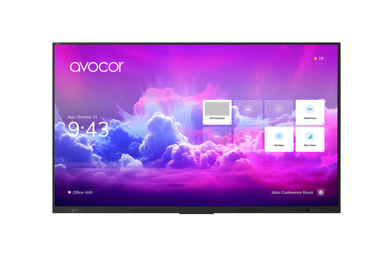 Avocor E-50 Series 55" 4K IR LED Interactive Display