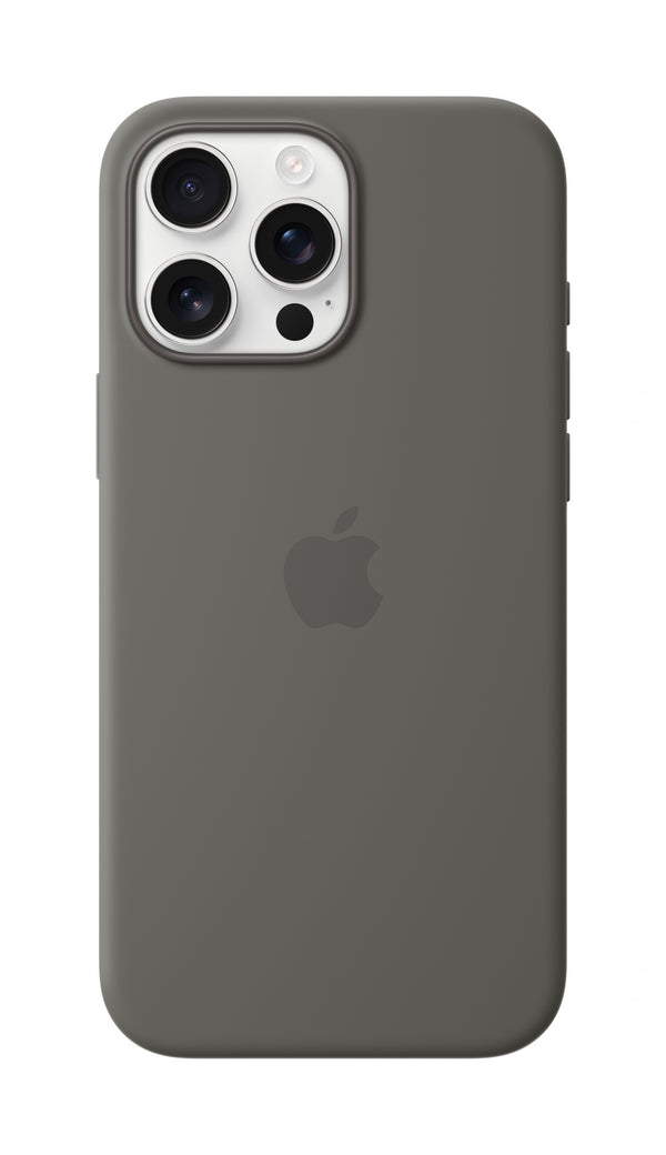 Apple iPhone 16 Pro Max Silicone Case with MagSafe - Stone Gray