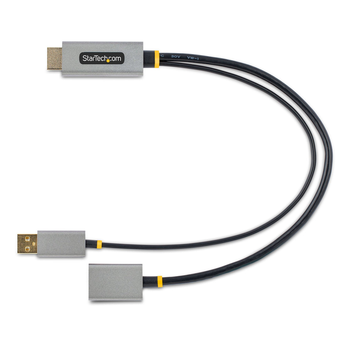 StarTech.com 1ft (30cm) HDMI to DisplayPort Adapter Cable, Active 4K 60Hz HDMI 2.0 to DP 1.2 Converter, HDR - image 6