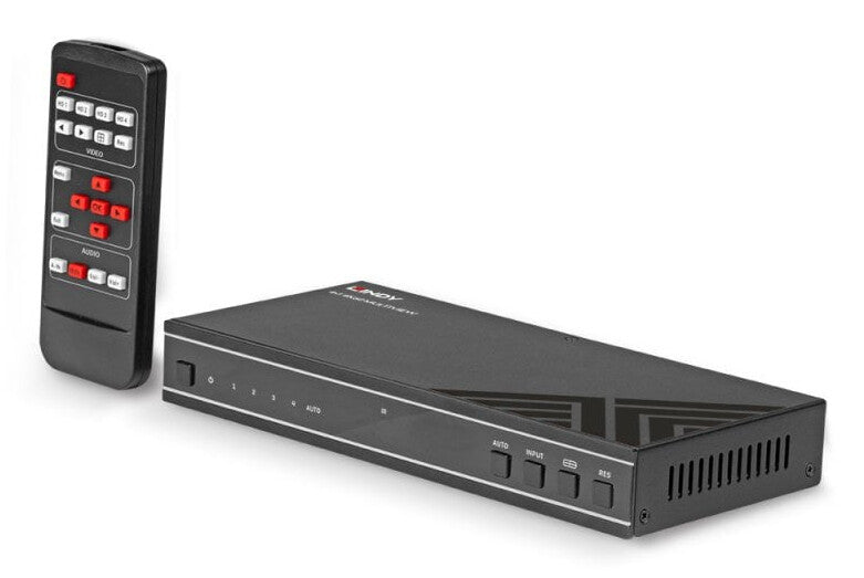 Lindy 4x1 4K60 HDMI Seamless Multiview Switch