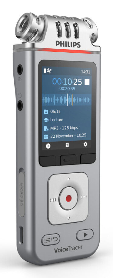 Philips DVT4115 Digital Voice Tracer Flash card Chrome, Silver - image 7