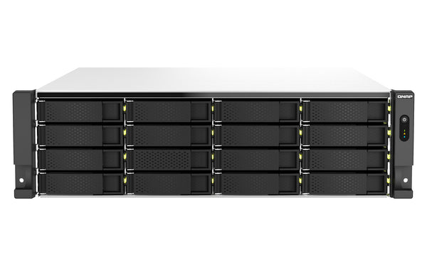 QNAP TS-h2287XU-RP NAS Rack (3U) Intel Xeon E E-2378 64 GB DDR4 128 TB QuTS hero Aluminium, Black