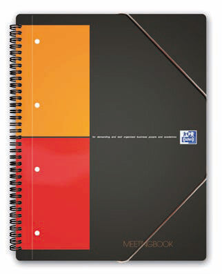 Oxford Meetingbook writing notebook 160 sheets Orange