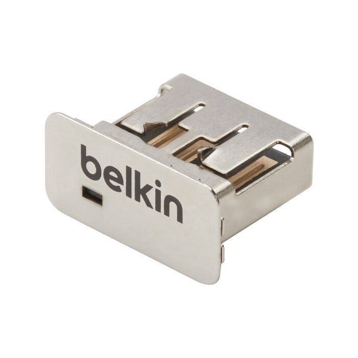 Belkin F1DNUSB-BLK10 port blocker USB Type-A Black, Silver 10 pc(s)
