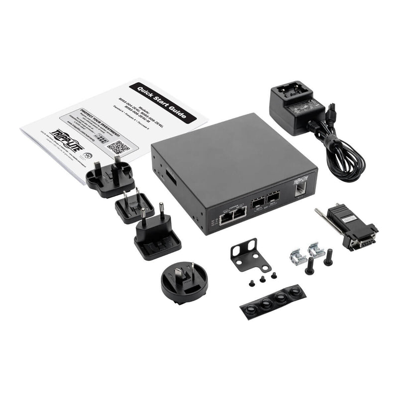 Tripp Lite B093-008-2E4U-M 8-Port Console Server with Built-In Modem, Dual GbE NIC, 4Gb Flash and Dual SFP