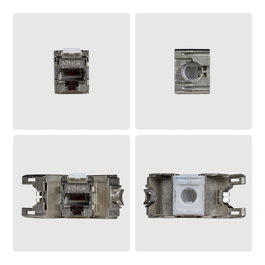 StarTech.com Shielded Cat6a Keystone Jack, 10-Pack RJ45 Ethernet Keystone Jacks, STP Cat6a Wall Jack - image 5