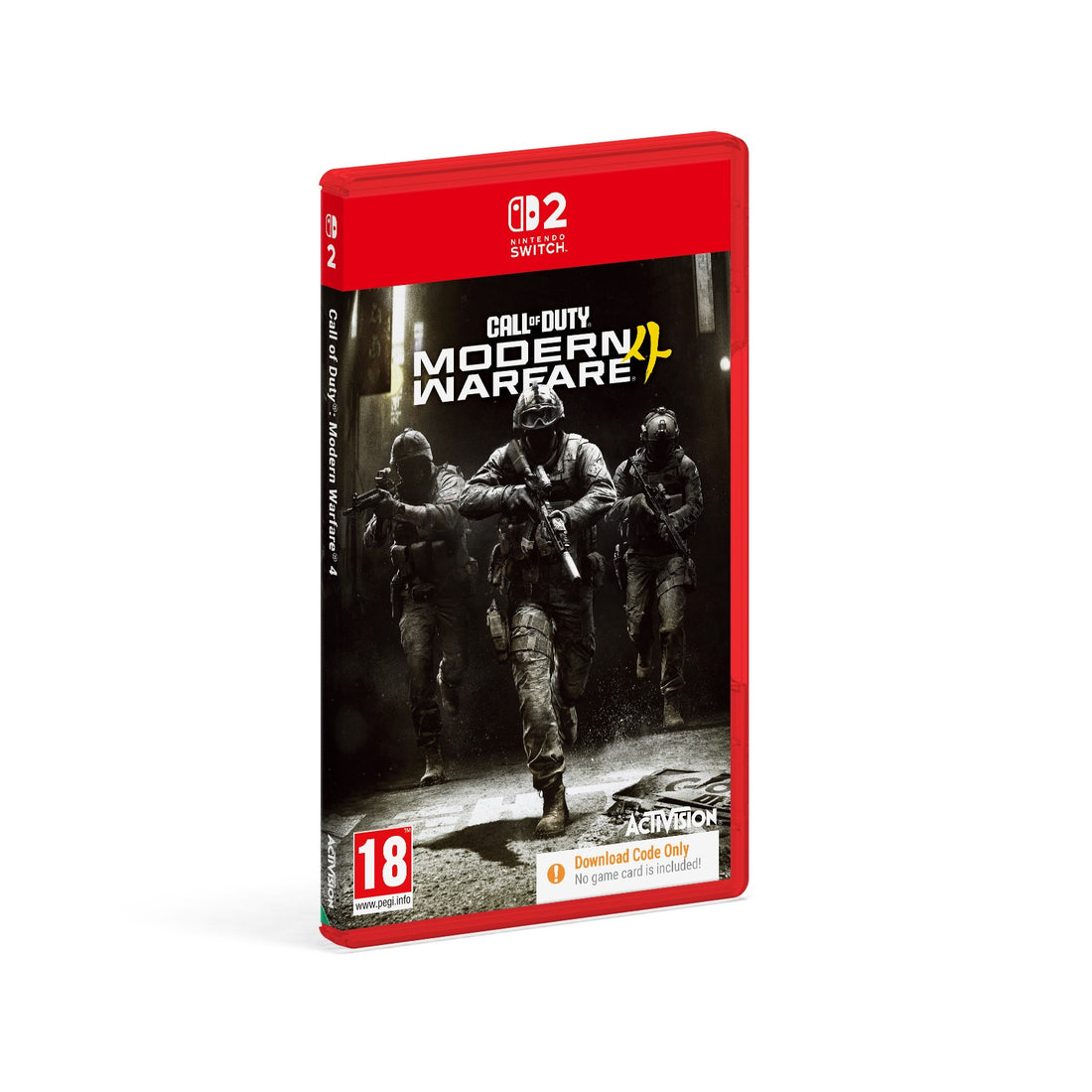 Call of Duty Modern Warfare 4 Nintendo Switch 2 case angled view