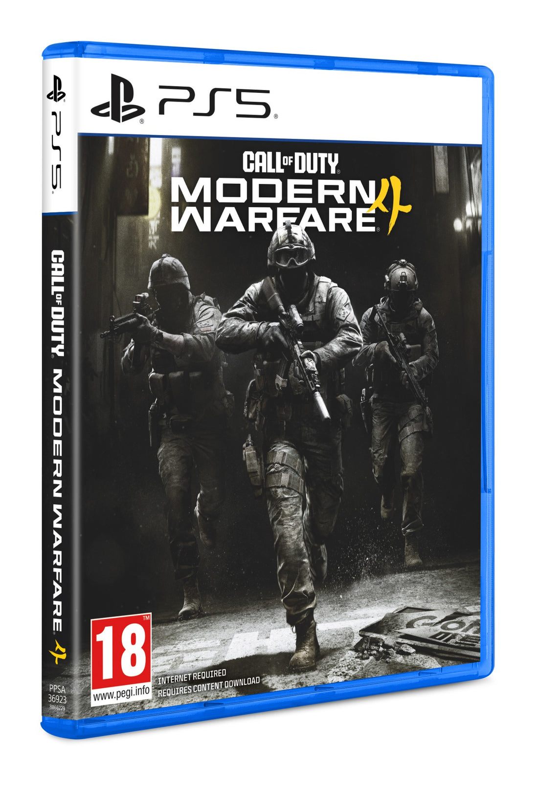 Call of Duty Modern Warfare 4 PS5 game case angled view