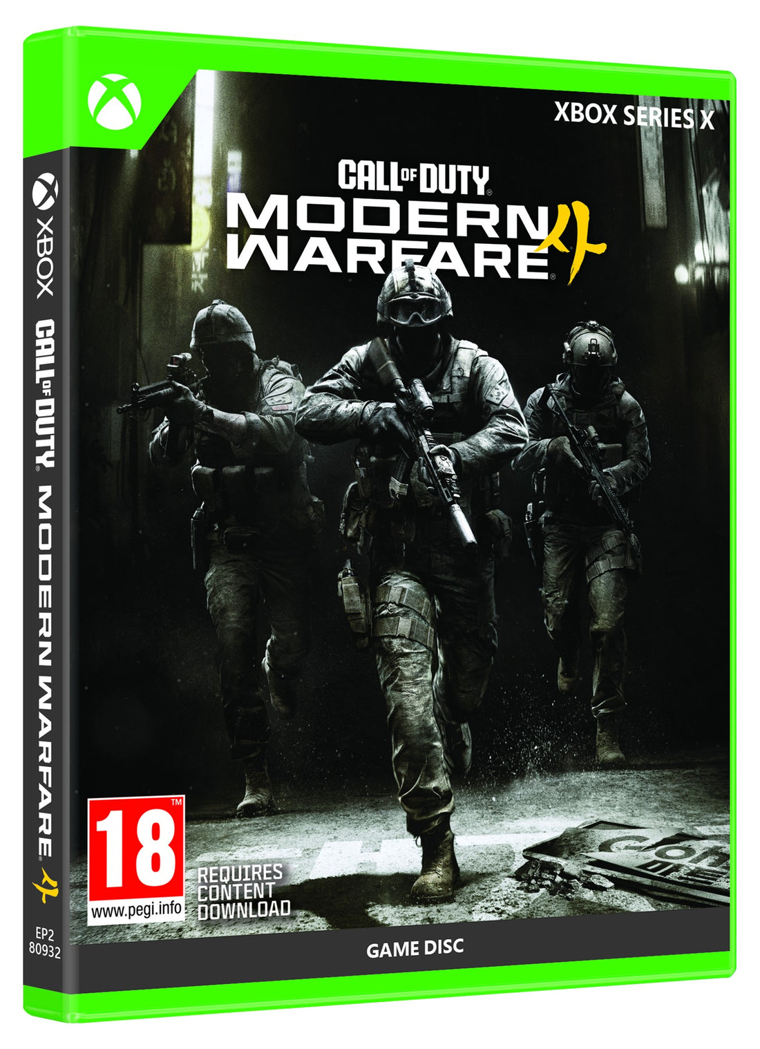 Call of Duty Modern Warfare 4 Xbox Series X game case angled view