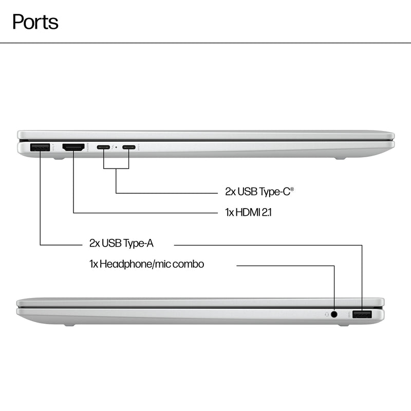 HP ENVY x360 2-in-1 Laptop 16-ad0005na AMD Ryzen™ 5 8640HS Hybrid (2-in-1) 40.6 cm (16") Touchscreen 2K 8 GB LPDDR5-SDRAM 512 GB SSD Wi-Fi 6E (802.11ax) Windows 11 Home Grey