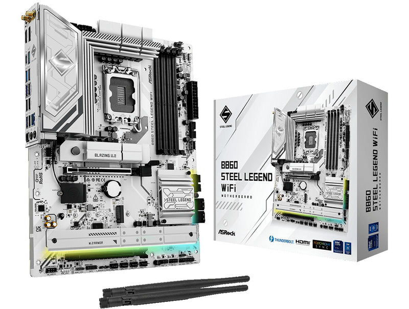 Asrock B860 Steel Legend WiFi Intel B860 LGA 1851 (Socket V1) ATX