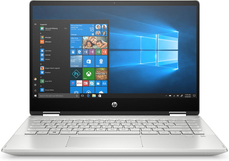 HP Pavilion x360 14-dh0020na Intel® Core™ i3 i3-8145U Hybrid (2-in-1) 35.6 cm (14") Touchscreen Full HD 8 GB DDR4-SDRAM 128 GB SSD Wi-Fi 5 (802.11ac) Windows 10 Home in S mode Grey, Silver