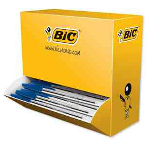 BIC Cristal Medium Blue Stick ballpoint pen 100