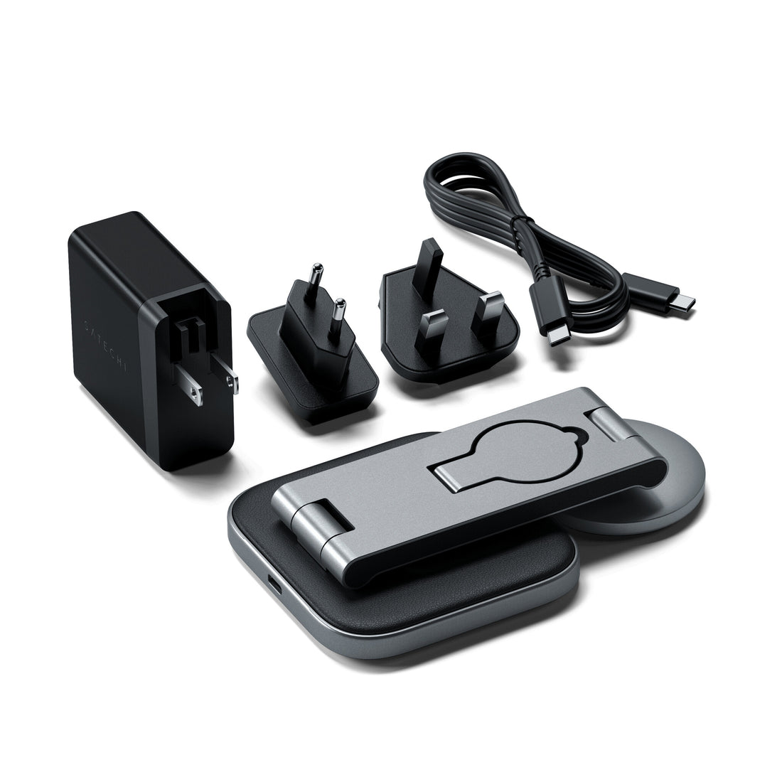 Satechi ST-Q31FM-EA mobile device charger Headphones, Smartphone, Smartwatch Grey, Black USB Wireless charging - image 5