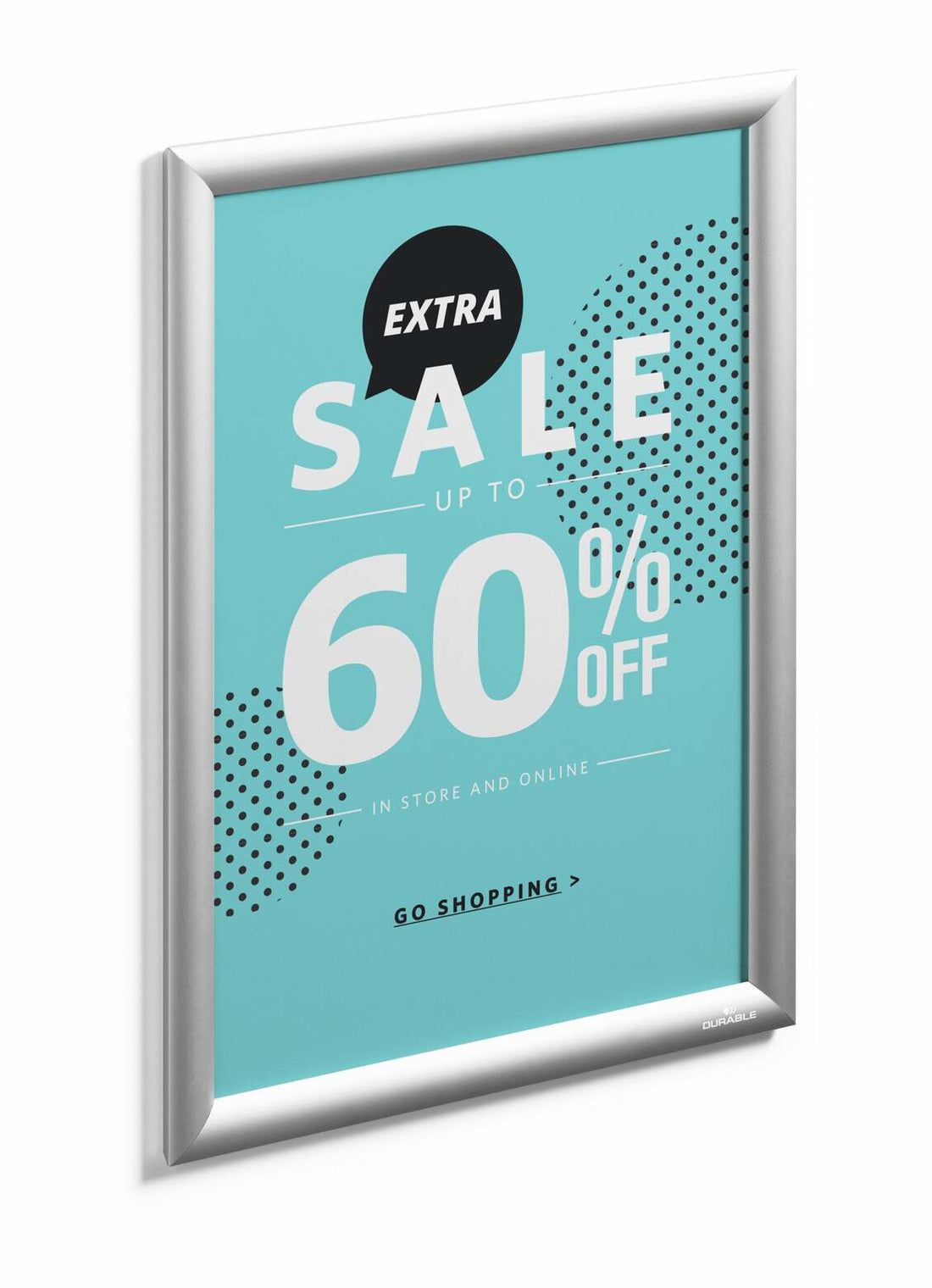 Durable 479723 wall frame 278 x 402 mm Rectangle Silver Aluminium - image 2