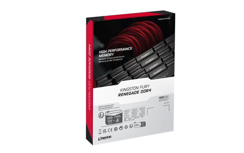 Kingston Technology FURY 8GB 3600MT/s DDR4 CL16 DIMM Renegade Black