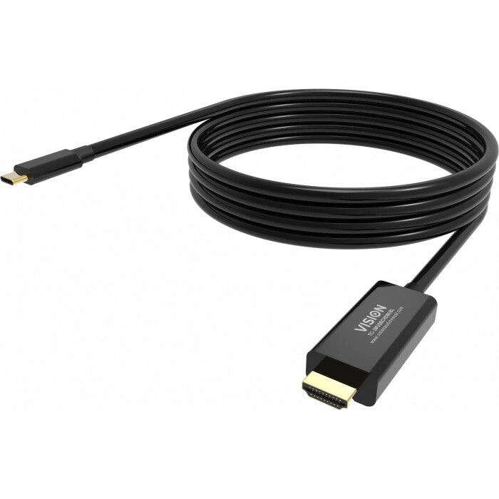 Vision TC 2MUSBCDP8K/BL DisplayPort cable 2 m USB Type-C Black - image 8