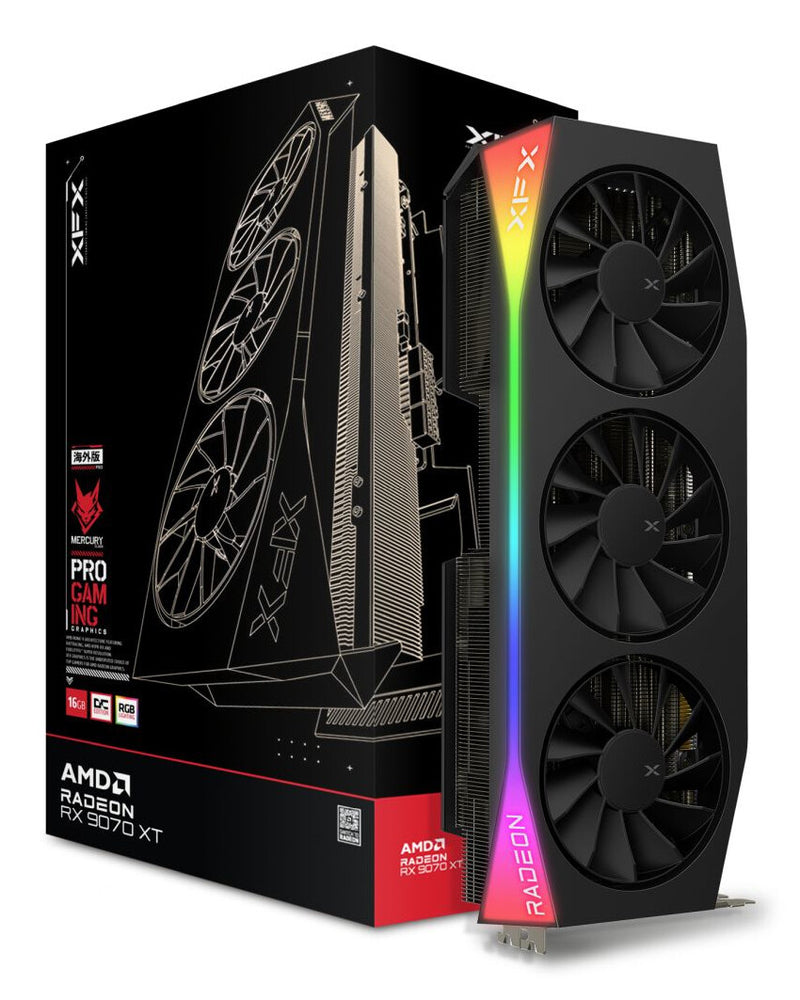 XFX Mercury Radeon RX 9070 XT OC Gaming Edition AMD 16 GB GDDR6