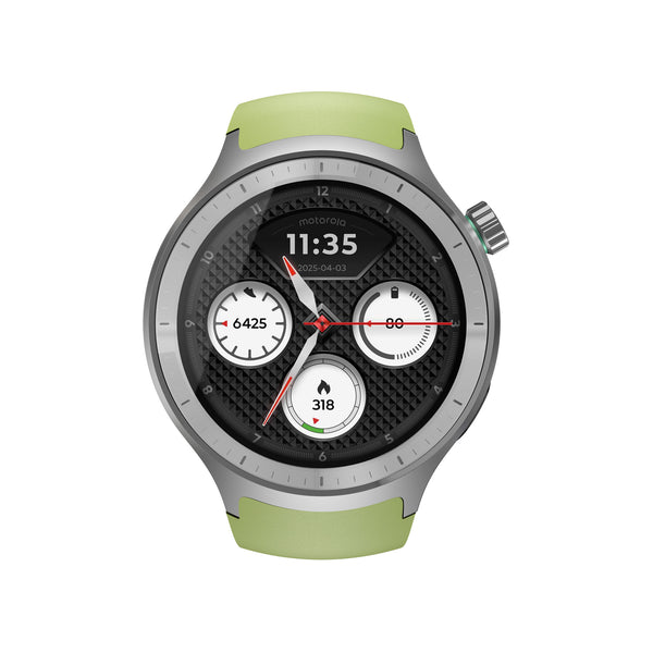 Motorola Moto Watch 3.63 cm (1.43") OLED 47 mm Digital Touchscreen Silver GPS (satellite)