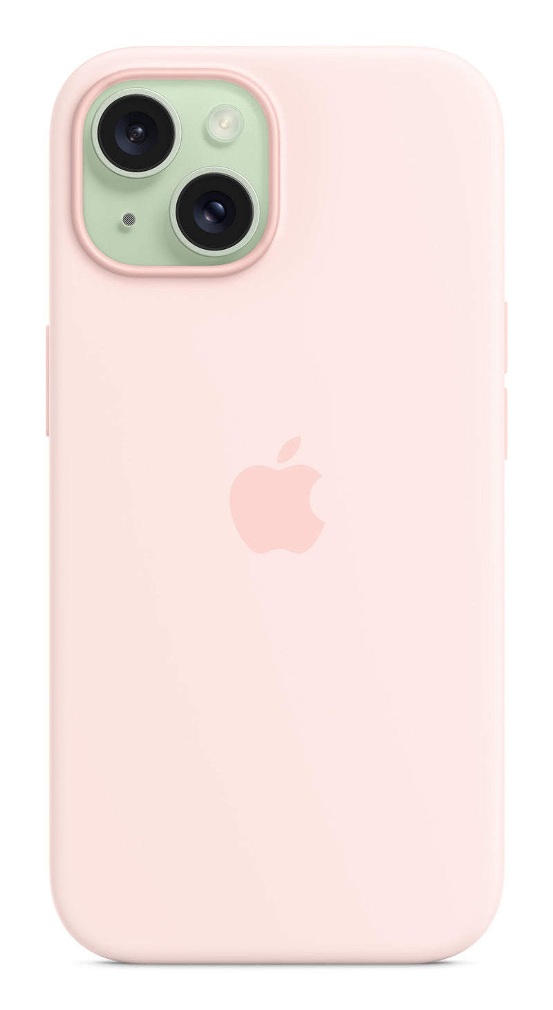 Apple iPhone 15 Silicone Case with MagSafe - Light Pink
