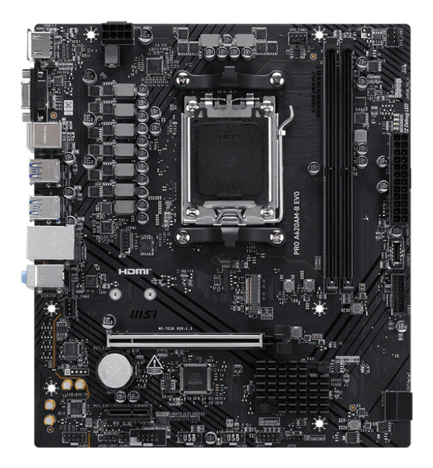 MSI PRO A620AM-B EVO motherboard AMD A620A Socket AM5 micro ATX