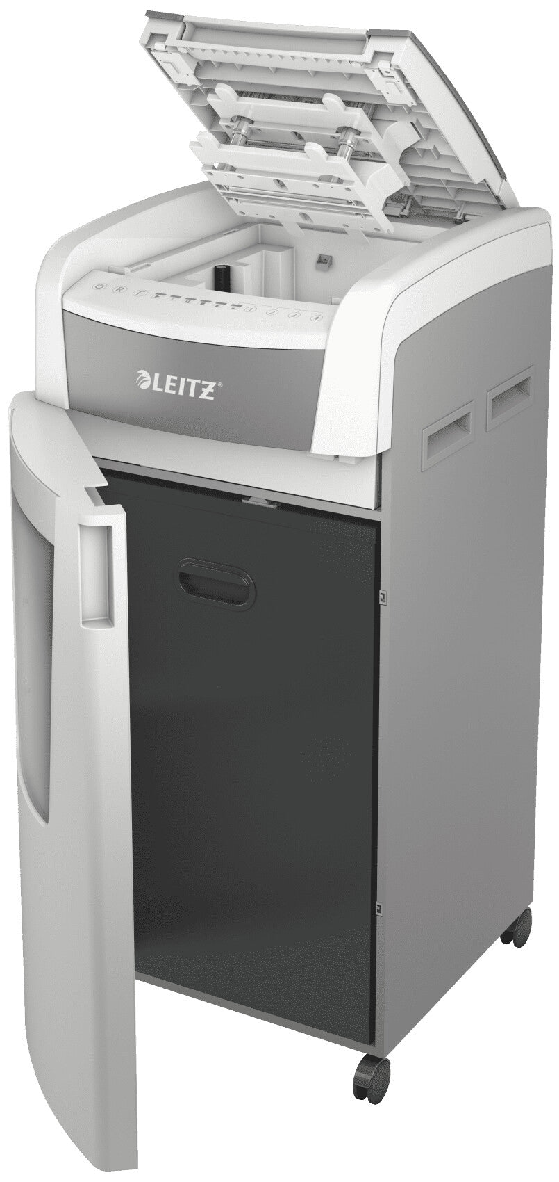 Leitz P5 110L paper shredder Micro-cut shredding 55 dB 23 cm Silver, Black, White, Grey - image 3