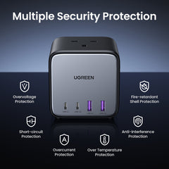 Ugreen 90906 mobile device charger Universal Grey, Silver AC Fast charging Indoor