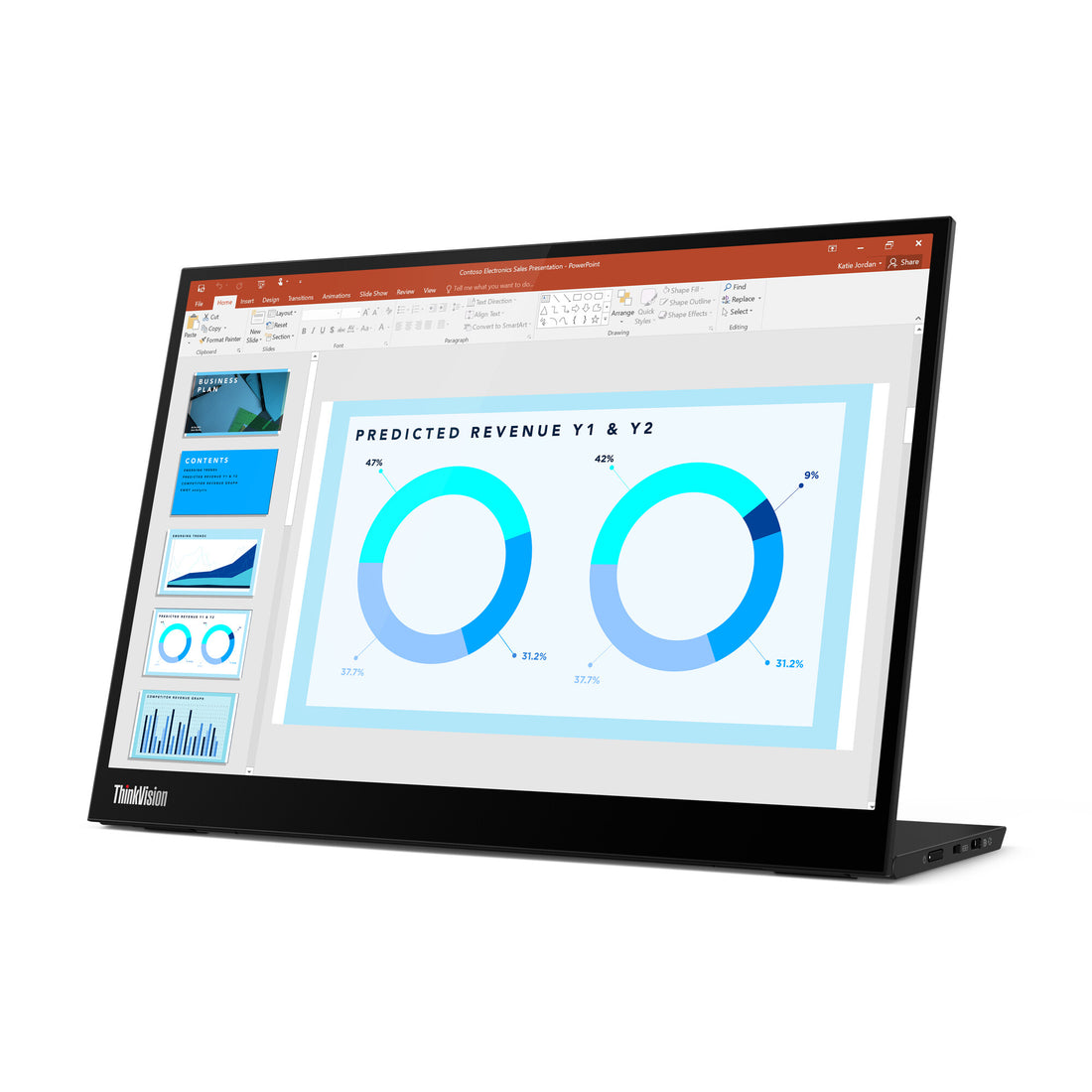 Lenovo ThinkVision M14d computer monitor 14" 2240 x 1400 pixels 2.2K LED Black - image 5