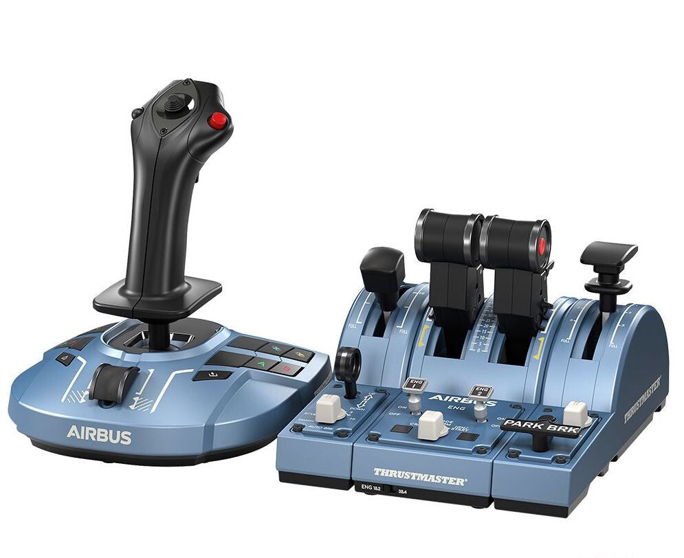 Thrustmaster TCA Captain Pack X Airbus Edition Black, Blue USB Joystick + engine control lever Analogue