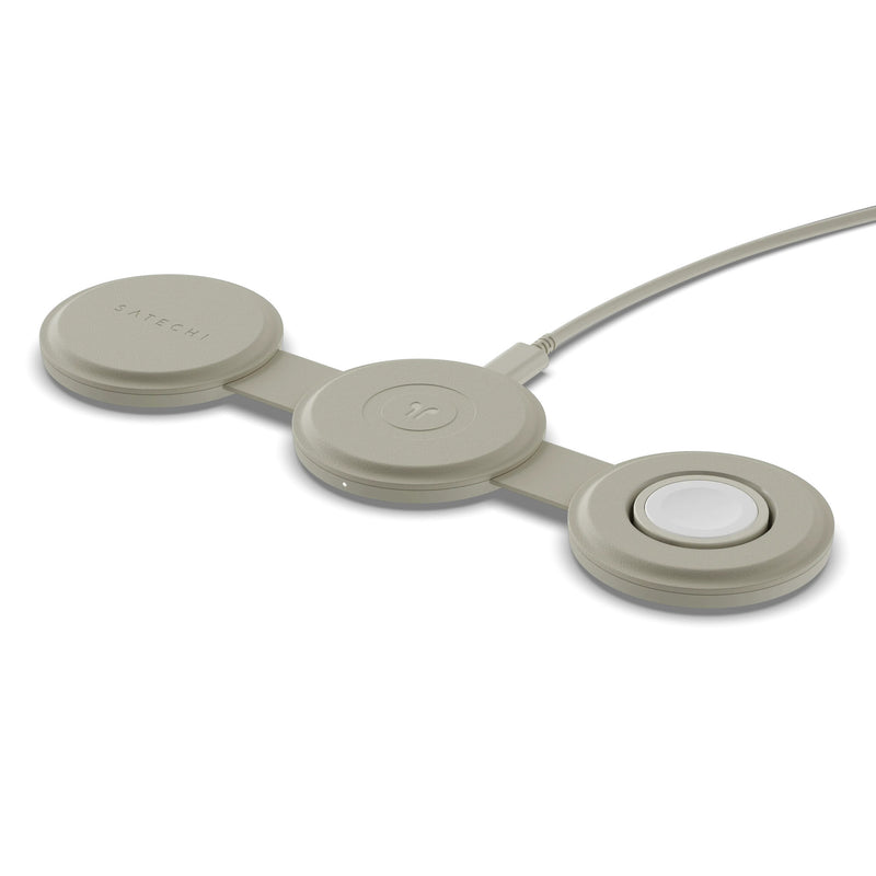 Satechi OntheGo 3-in-1 Headset, Smartphone, Smartwatch White USB Wireless charging Fast charging Indoor