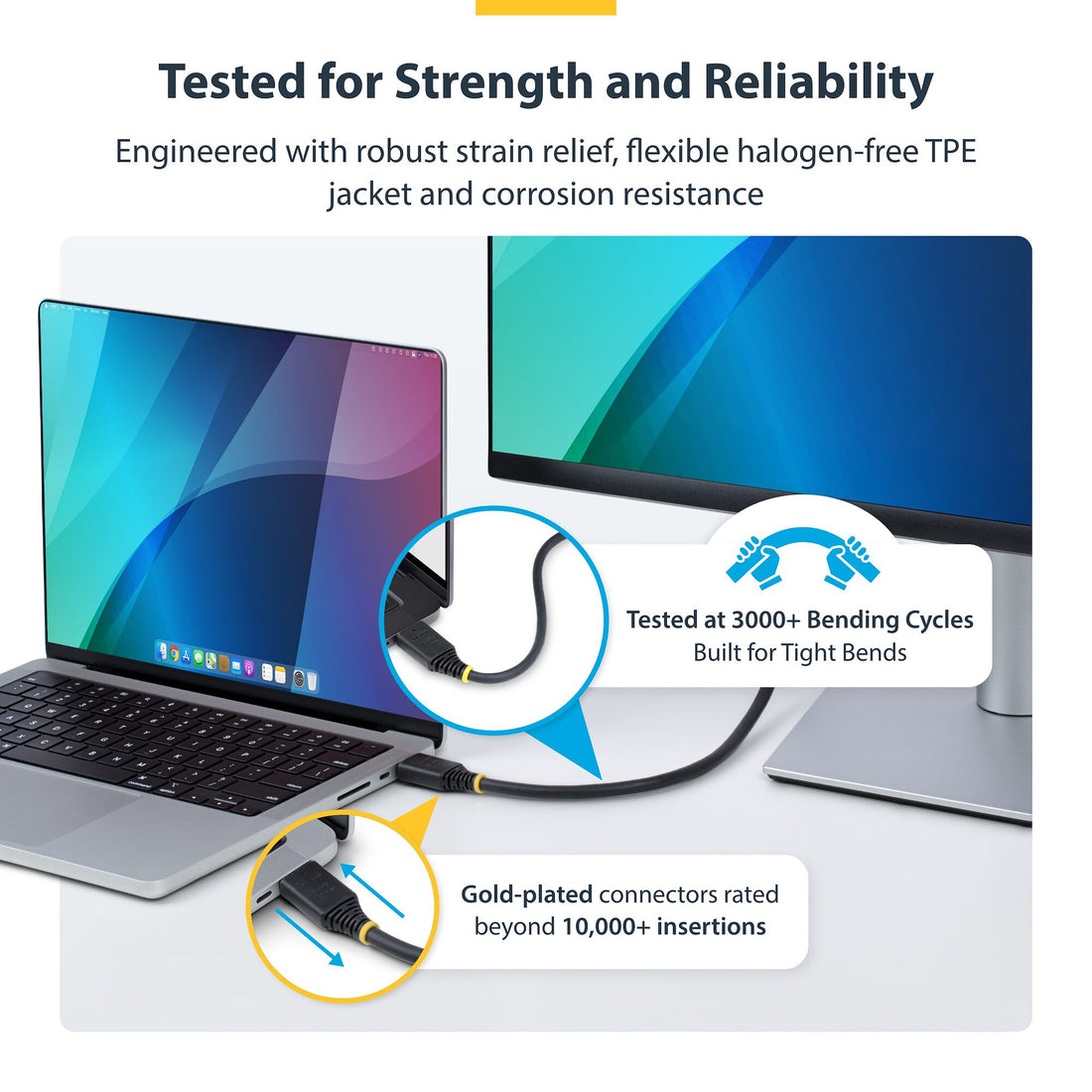 StarTech.com 50cm (1.6ft) Certified Ultra High Speed HDMI Cable, 8K 60Hz/4K 120Hz, HDMI 2.1 Cable with HDR10+ - image 11