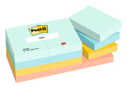 Post-It 653-12-BEA note paper Rectangle Blue, Orange, Yellow 100 sheets Self-adhesive