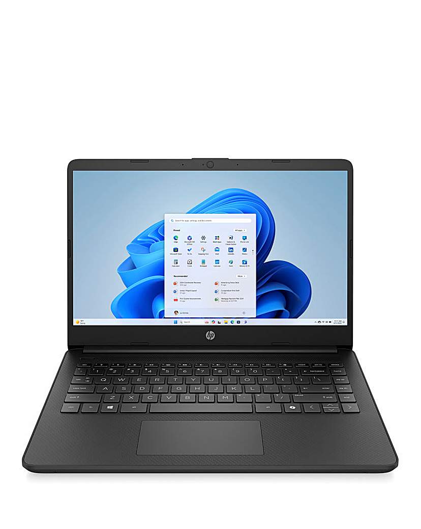 HP Intel Celeron N4500 4Gb 64Gb 14" HD Windows 11 Home - Black (Grade A1 - Like New)