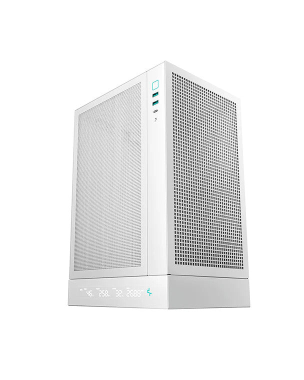 Deepcool CH170 Digital White Mini-ITX Case - White