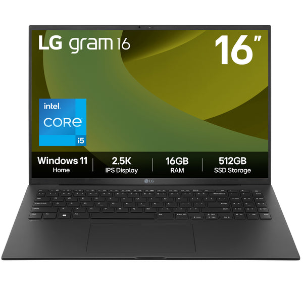 LG Gram 16" Laptop (16Z90RU-G.AA55A1) - Intel Core i5-1334U, 16GB RAM, 512GB SSD, Windows 11 Home