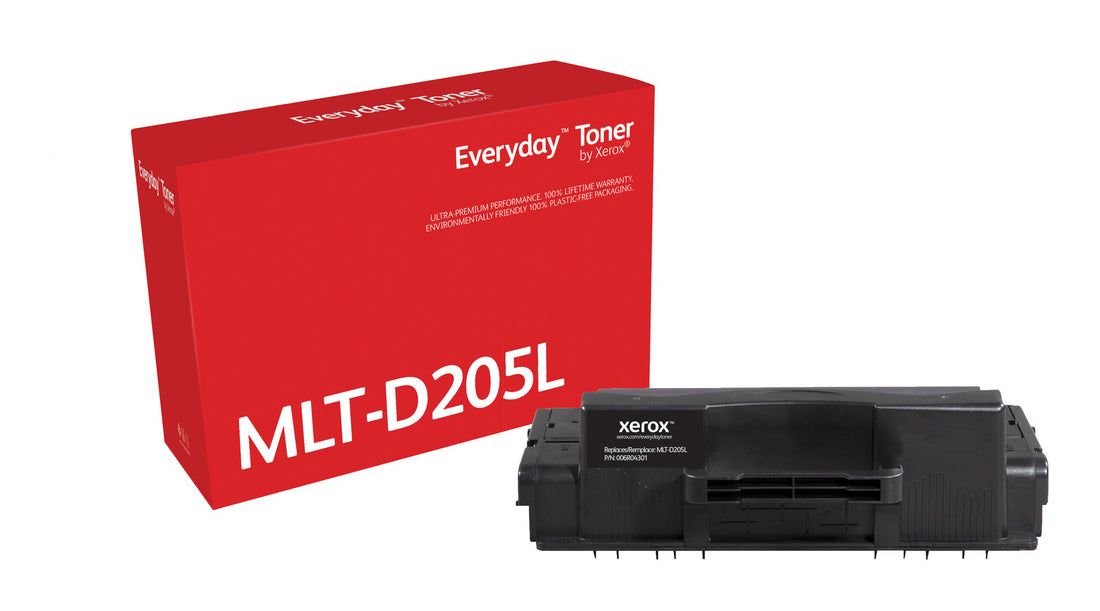 Everyday Black Toner by Xerox compatible with Samsung MLT-D205L, High capacity