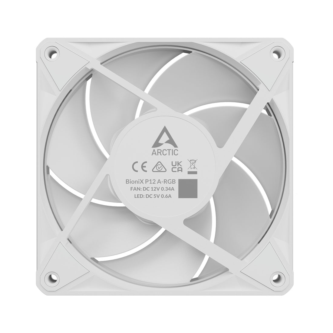 ARCTIC BioniX P12 A-RGB (White) 120 mm PWM Fan with Daisy Chain - image 7