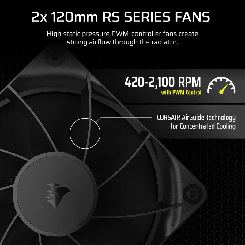 Corsair Nautilus 240 RS Motherboard All-in-one liquid cooler Black