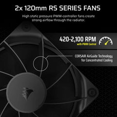 Corsair Nautilus 240 RS Motherboard All-in-one liquid cooler Black